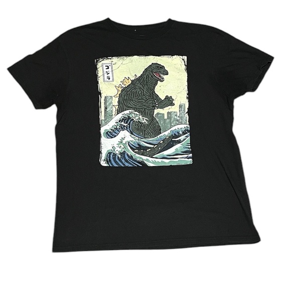 Godzilla T Shirt Tee Large L Black Cotton - Picture 1 of 1